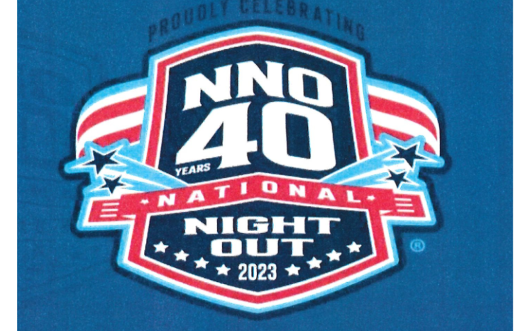 National Night Out August 1st, 2023 from 6-9 pm